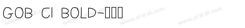 GOB CI BOLD字体转换